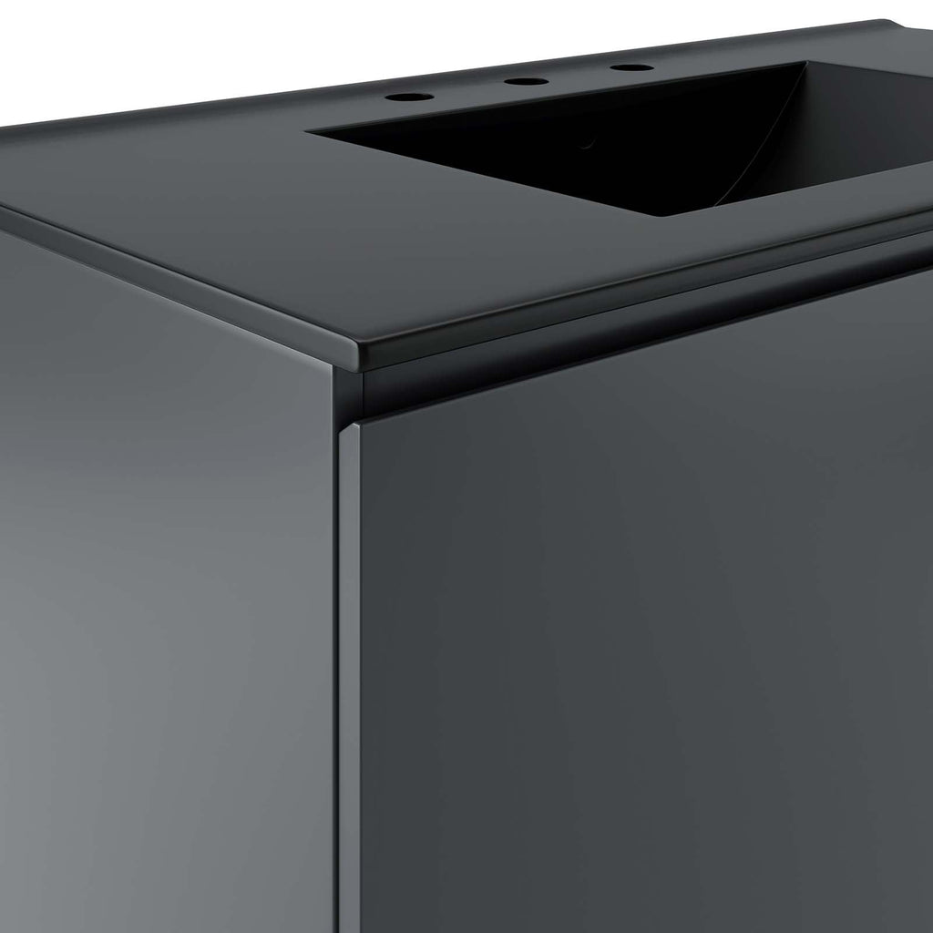 Bryn 36" Wall-Mount Bathroom Vanity by Modway