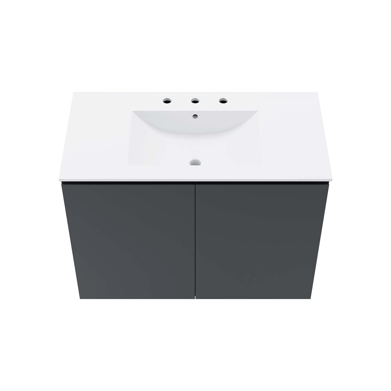 Bryn 36" Wall-Mount Bathroom Vanity by Modway