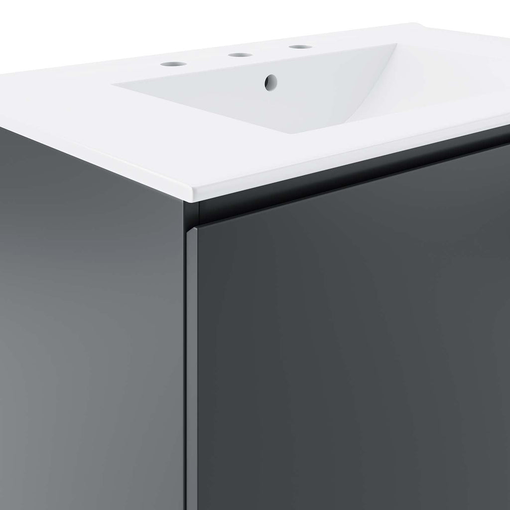 Bryn 36" Wall-Mount Bathroom Vanity by Modway
