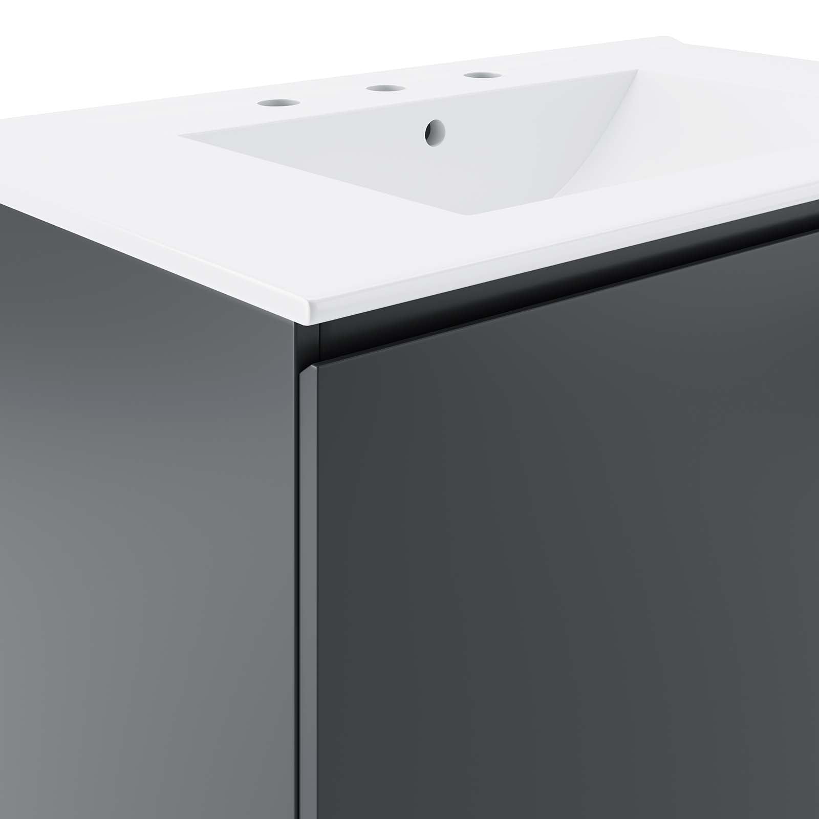 Bryn 36" Wall-Mount Bathroom Vanity by Modway