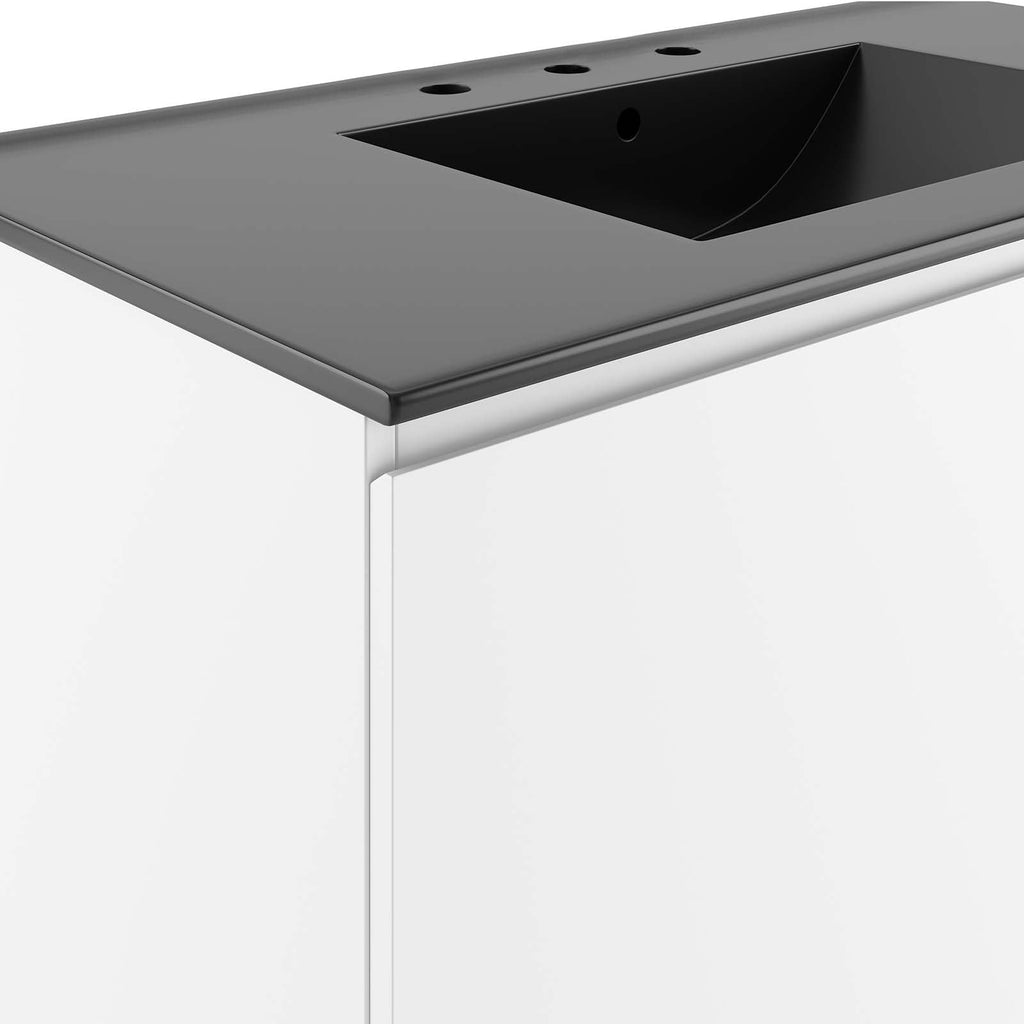 Bryn 36" Wall-Mount Bathroom Vanity by Modway