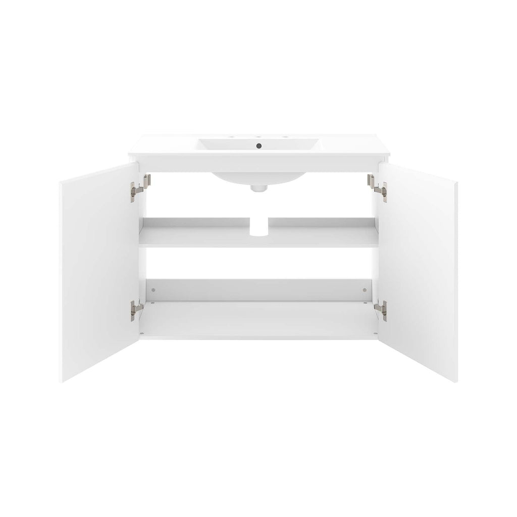 Bryn 36" Wall-Mount Bathroom Vanity by Modway