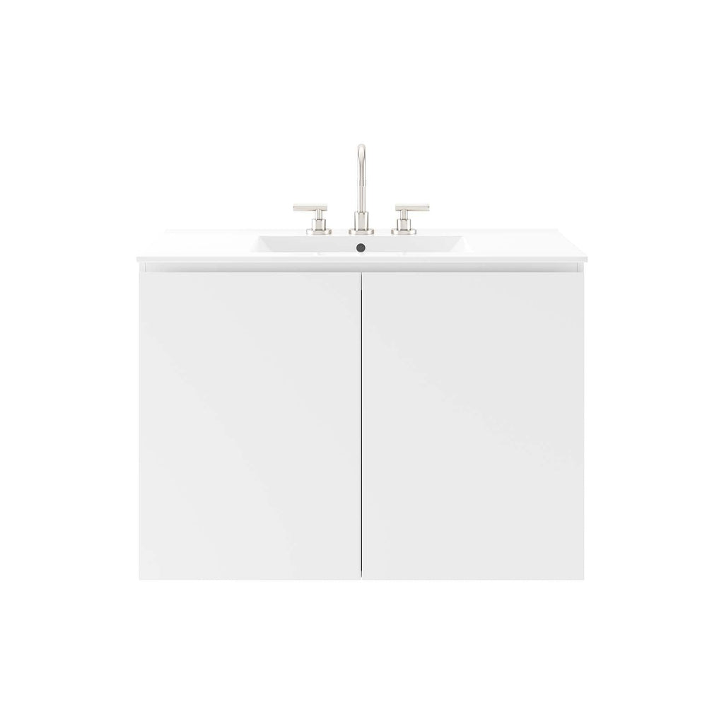 Bryn 36" Wall-Mount Bathroom Vanity by Modway