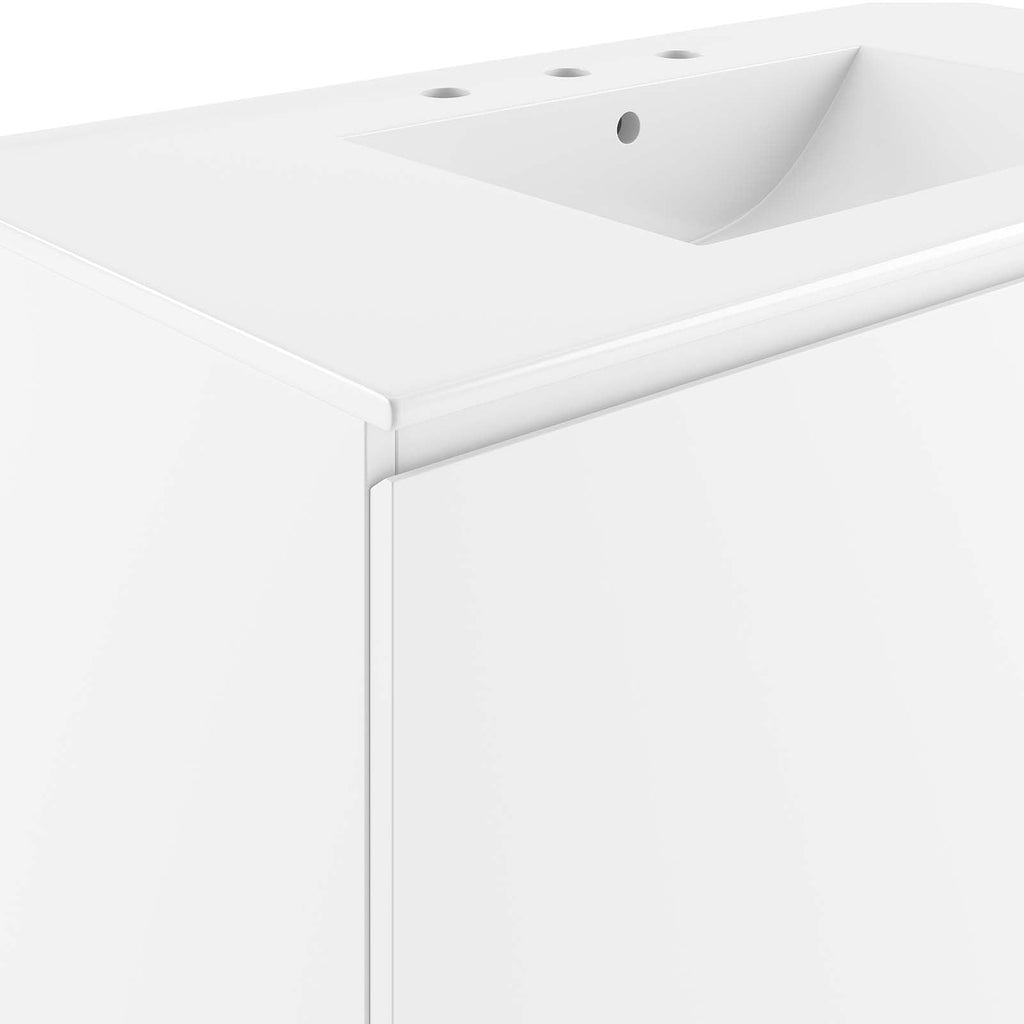 Bryn 36" Wall-Mount Bathroom Vanity by Modway