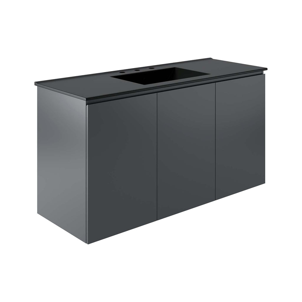 Bryn 48" Wall-Mount Bathroom Vanity by Modway