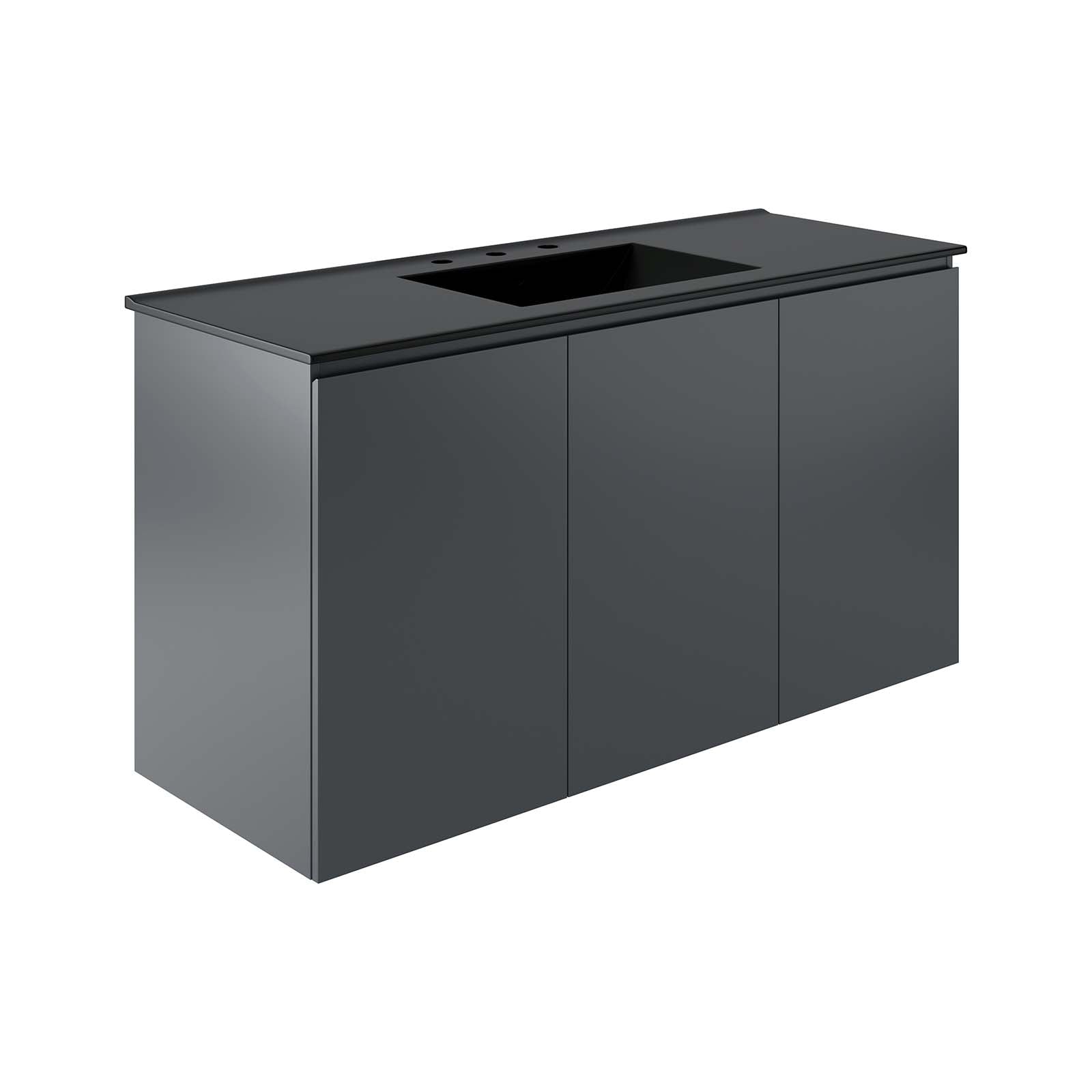 Bryn 48" Wall-Mount Bathroom Vanity by Modway