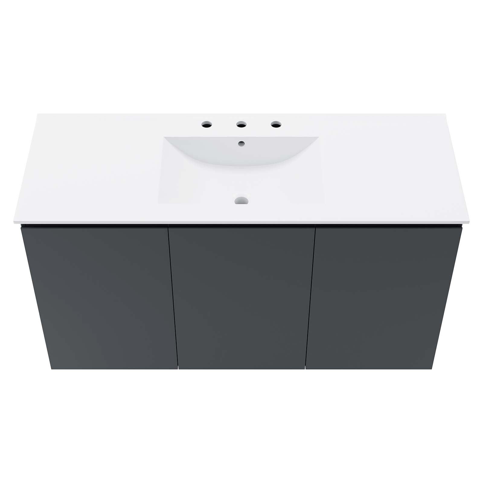 Bryn 48" Wall-Mount Bathroom Vanity by Modway