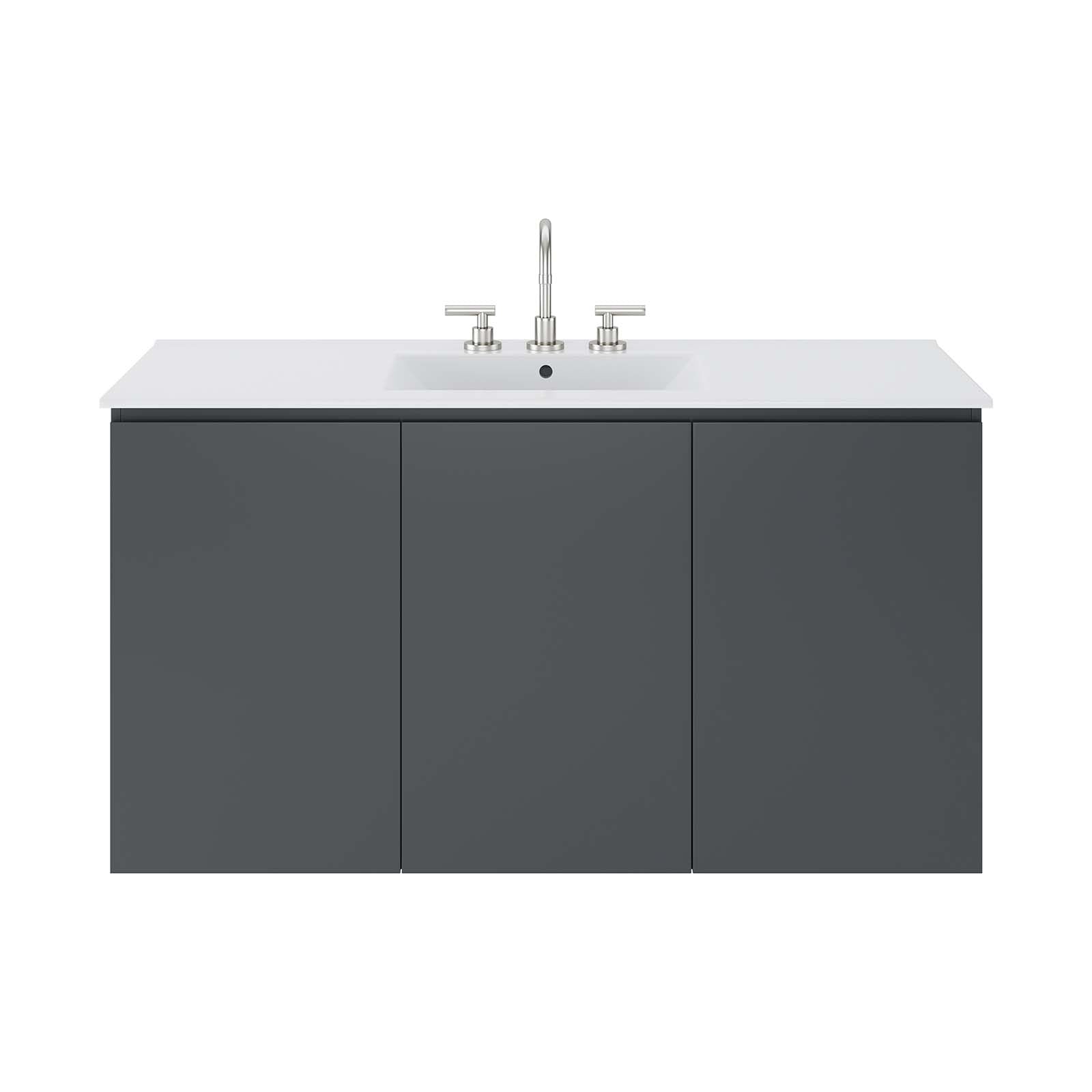 Bryn 48" Wall-Mount Bathroom Vanity by Modway