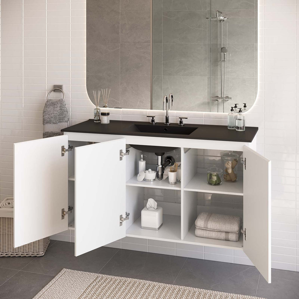 Bryn 48" Wall-Mount Bathroom Vanity by Modway