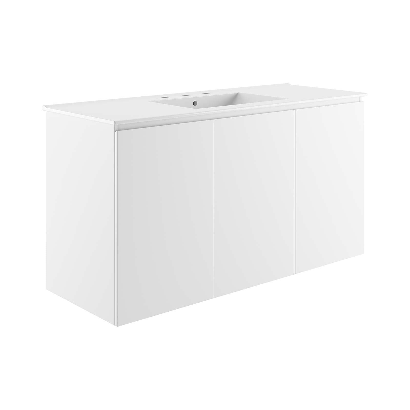 Bryn 48" Wall-Mount Bathroom Vanity by Modway