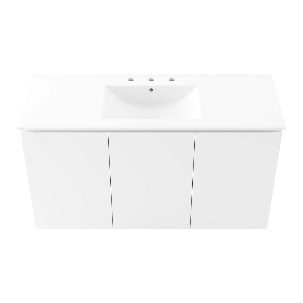 Bryn 48" Wall-Mount Bathroom Vanity by Modway