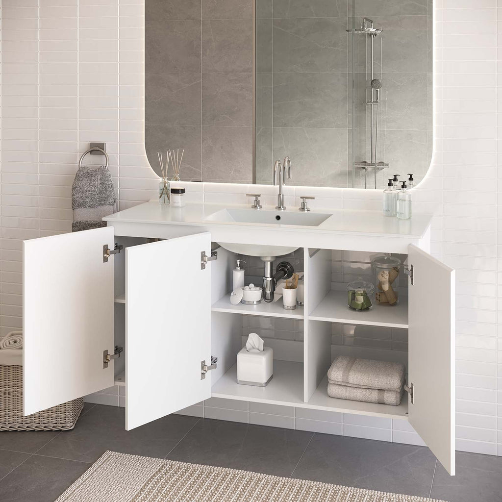 Bryn 48" Wall-Mount Bathroom Vanity by Modway