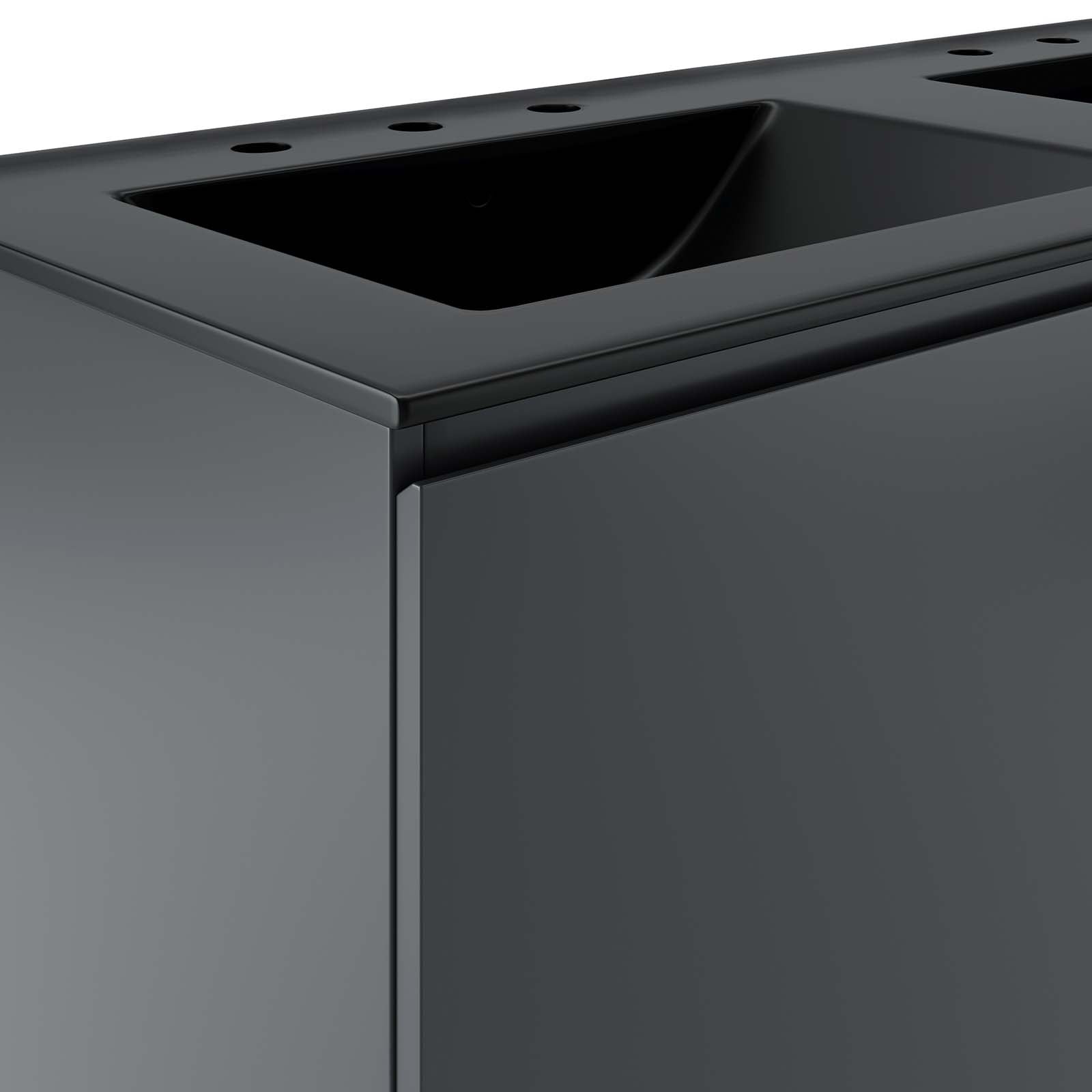Bryn 48" Wall-Mount Double Sink Bathroom Vanity by Modway