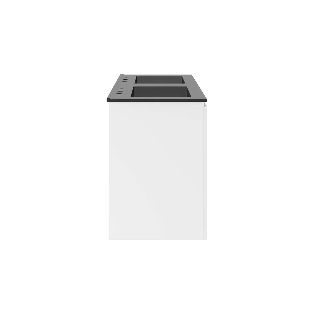 Bryn 48" Wall-Mount Double Sink Bathroom Vanity by Modway