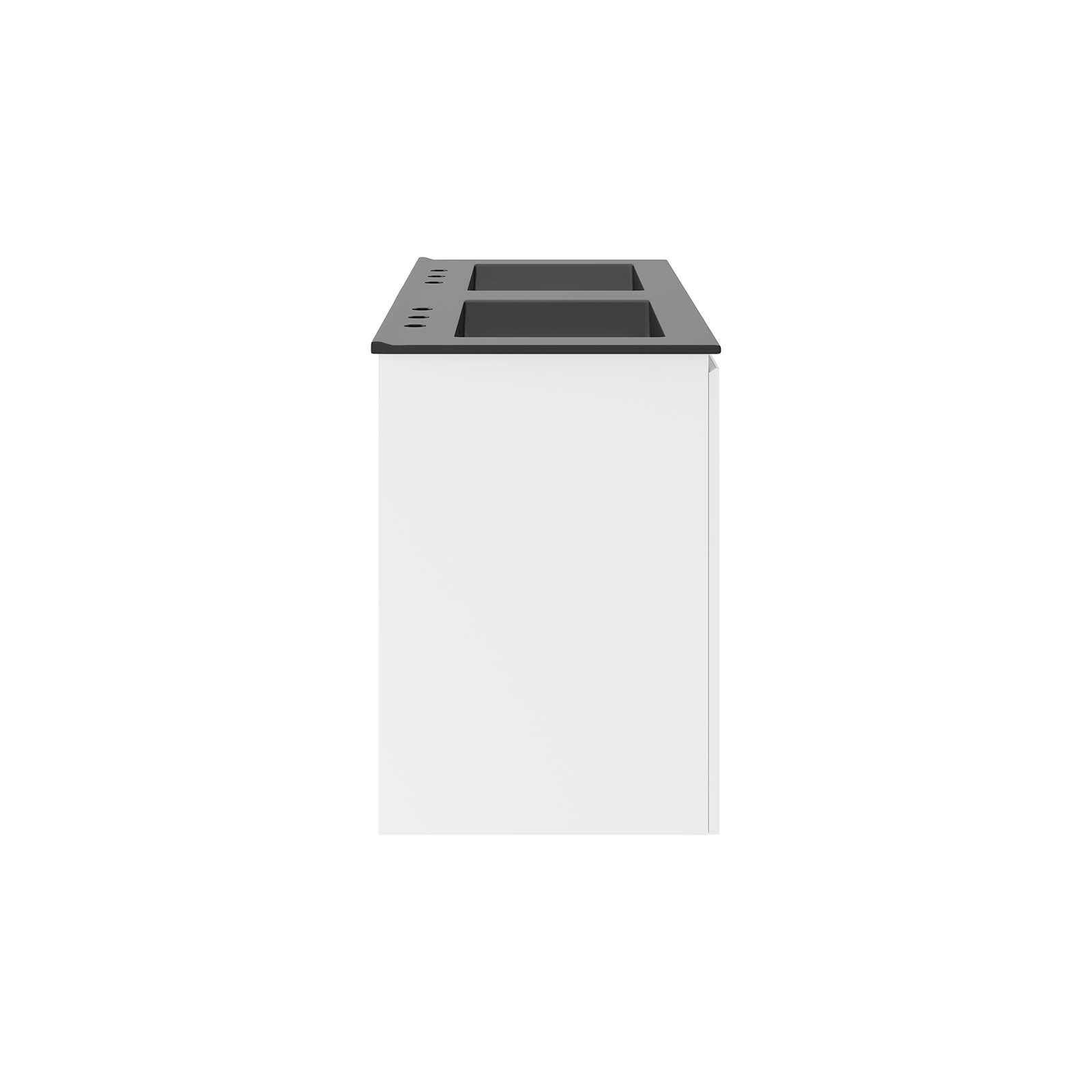 Bryn 48" Wall-Mount Double Sink Bathroom Vanity by Modway