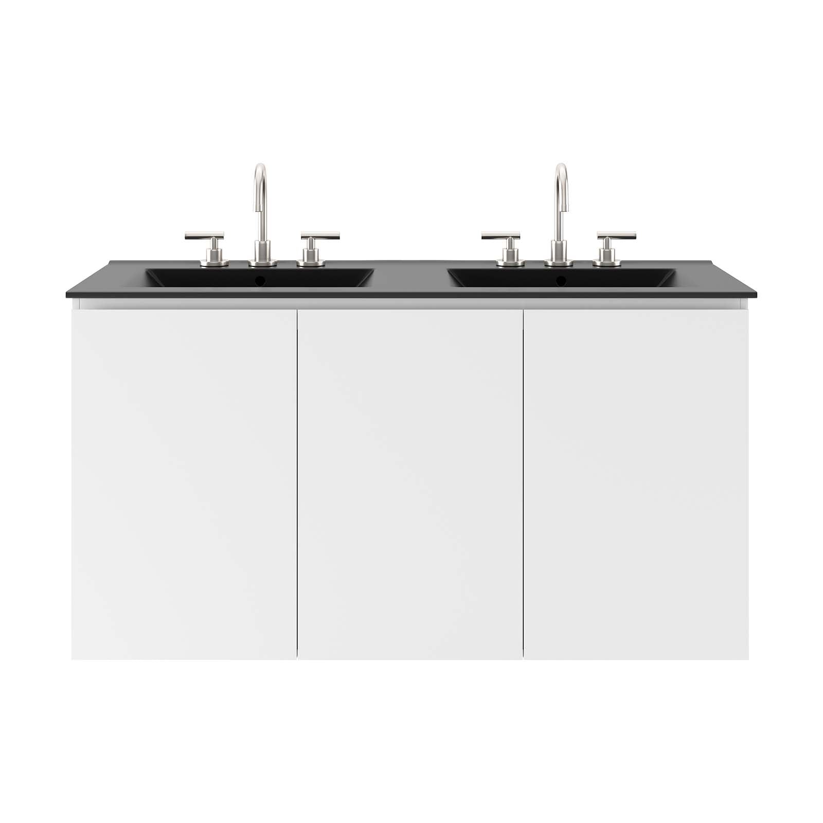 Bryn 48" Wall-Mount Double Sink Bathroom Vanity by Modway