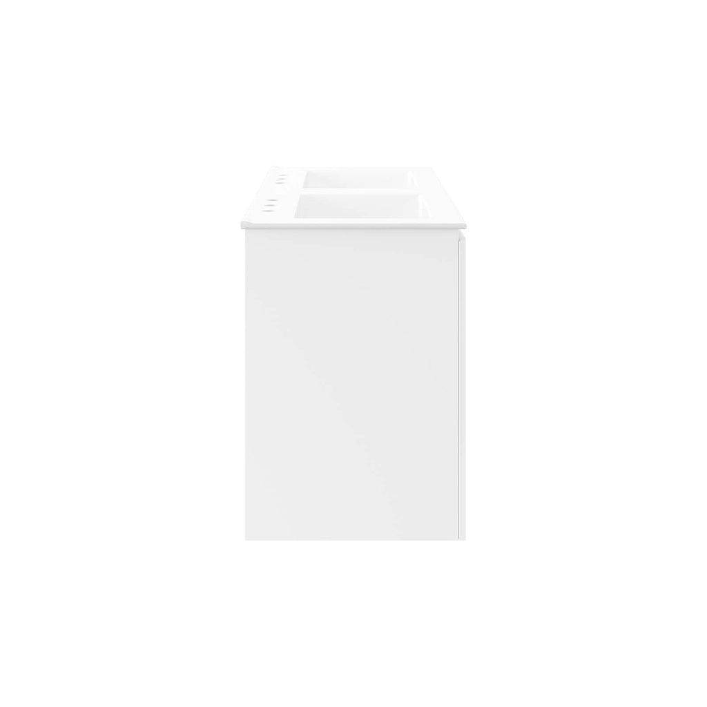 Bryn 48" Wall-Mount Double Sink Bathroom Vanity by Modway