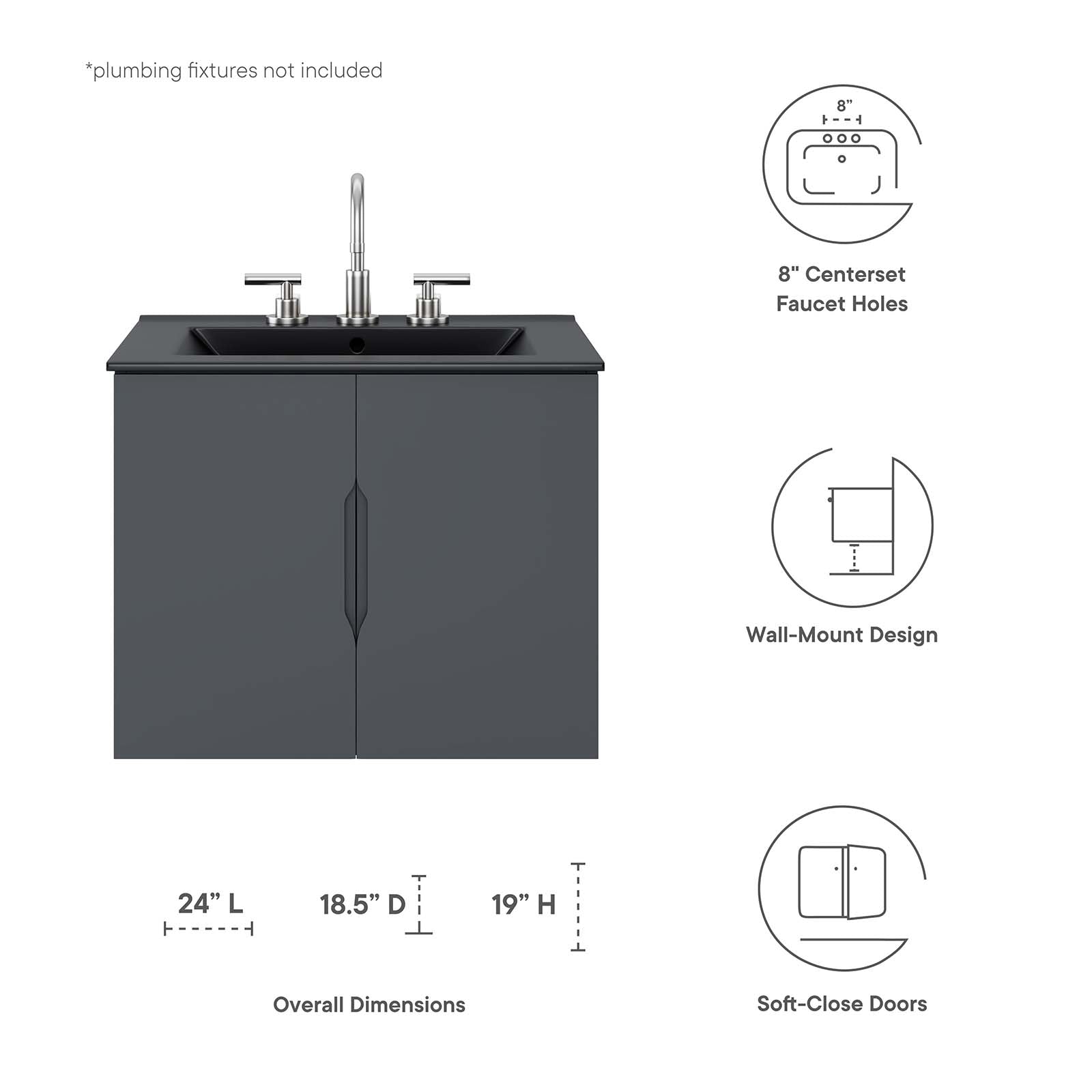 Vitality 24" Bathroom Vanity by Modway