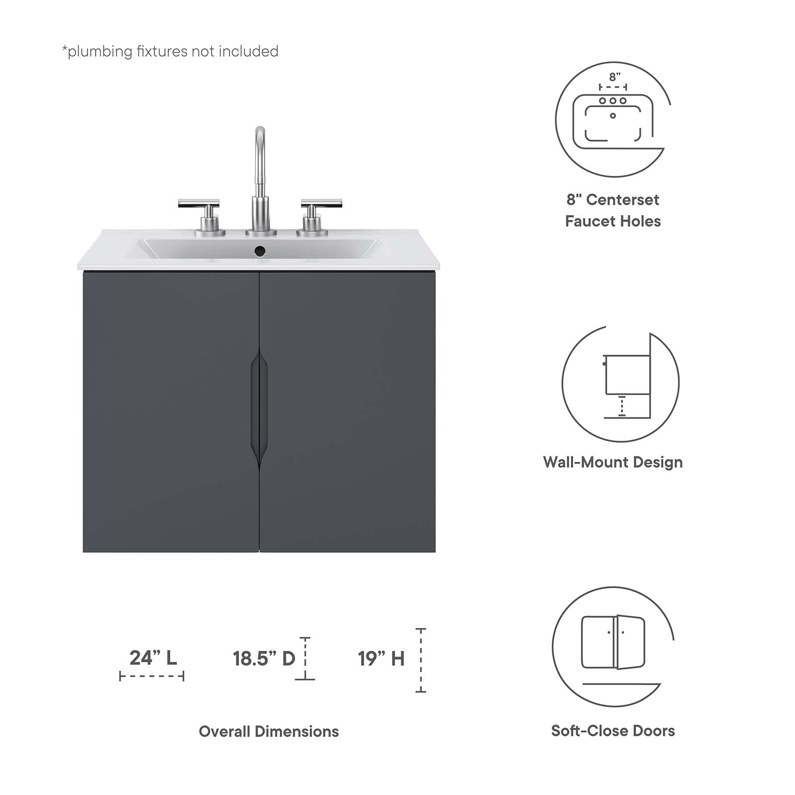 Vitality 24" Bathroom Vanity by Modway