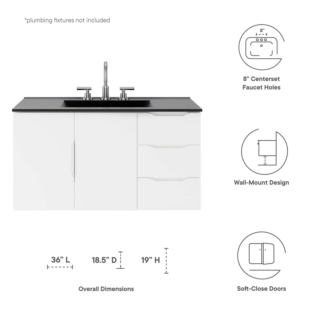 Vitality 36" Bathroom Vanity by Modway