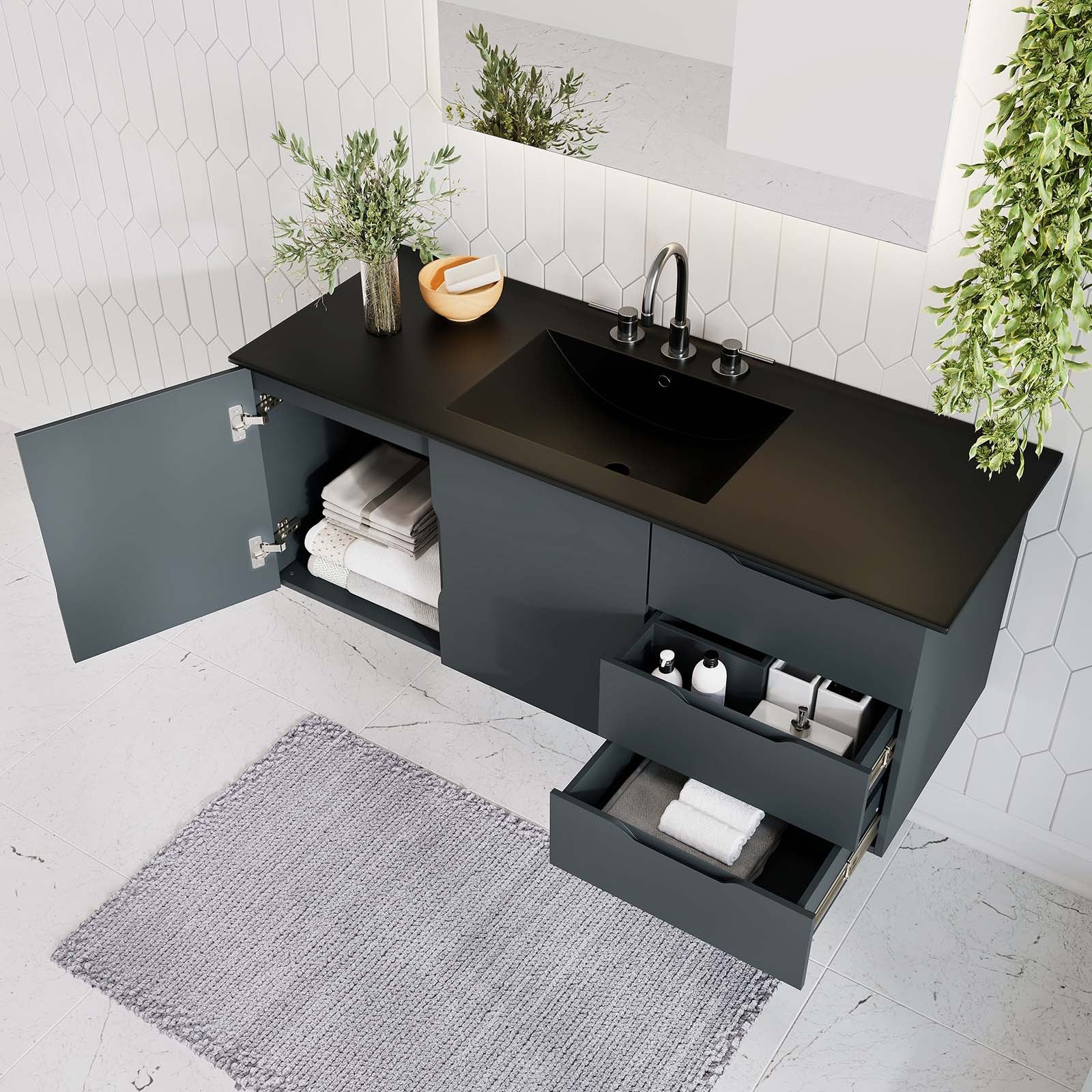 Vitality 48" Single Sink Bathroom Vanity by Modway