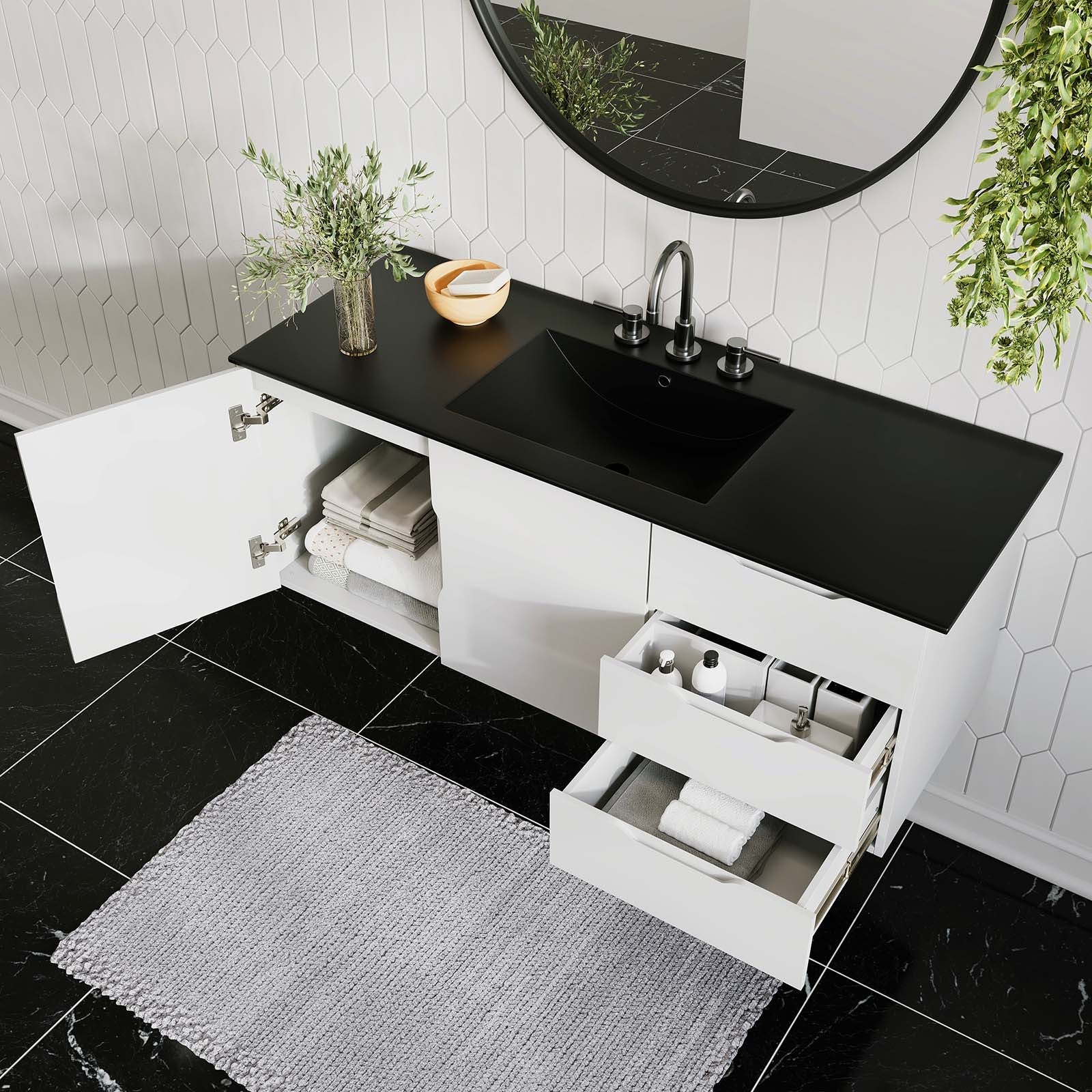 Vitality 48" Single Sink Bathroom Vanity by Modway