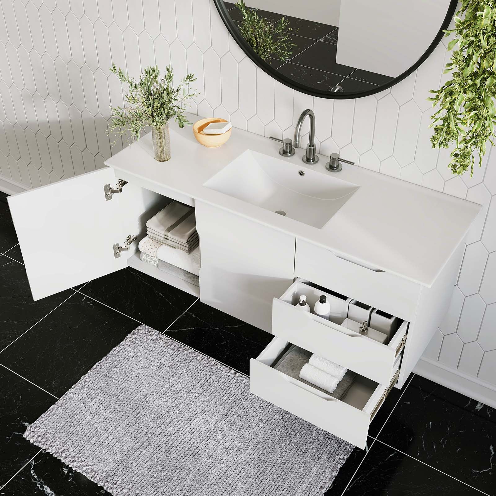 Vitality 48" Single Sink Bathroom Vanity by Modway