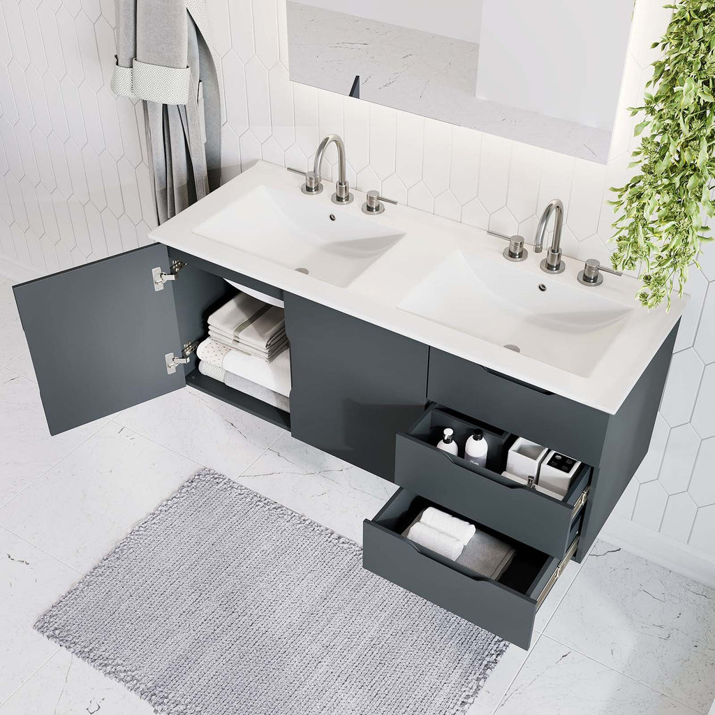 Vitality 48" Double Sink Bathroom Vanity by Modway