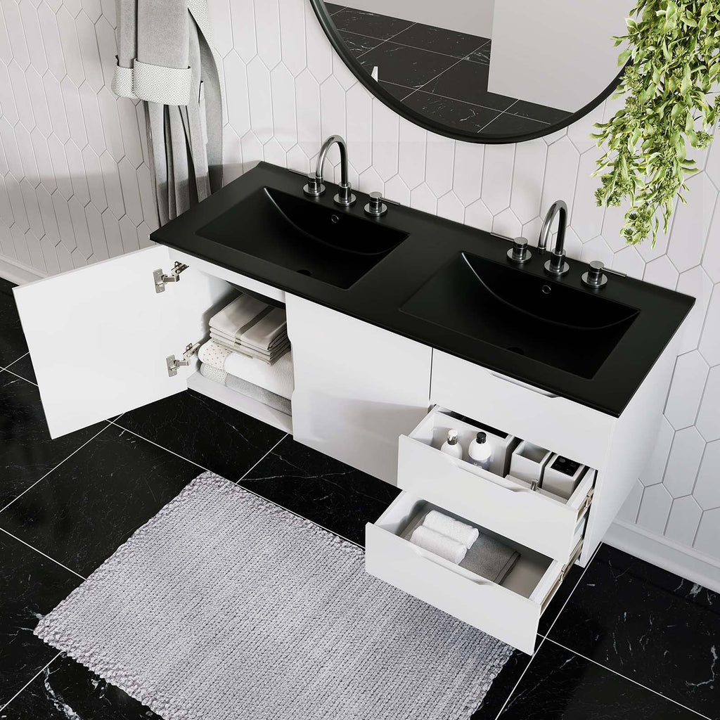 Vitality 48" Double Sink Bathroom Vanity by Modway