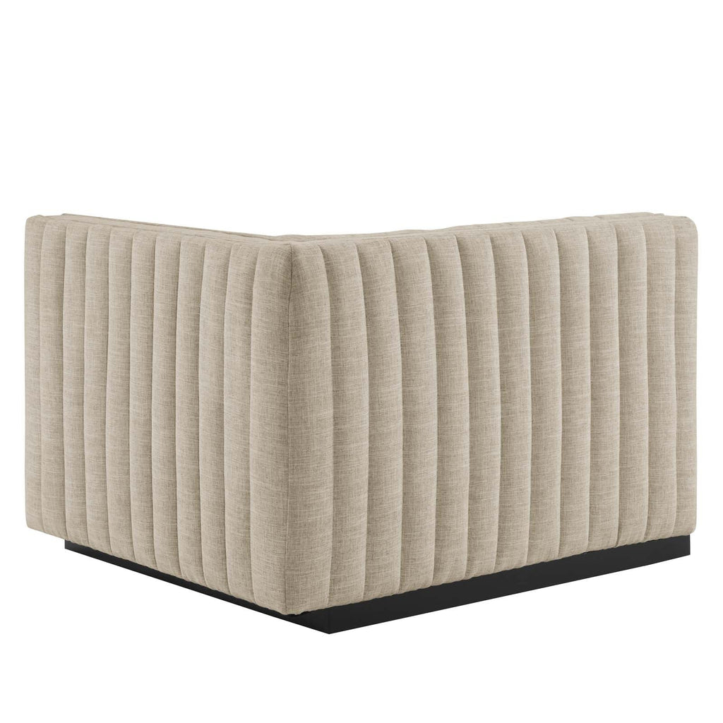 Conjure 6-Piece Channel Tufted Upholstered Fabric Sectional Sofa by Modway