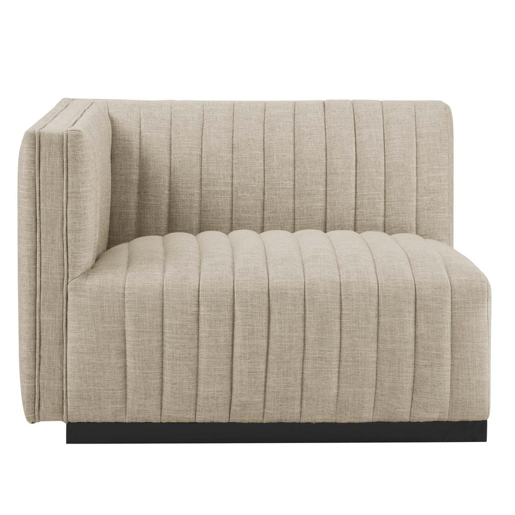 Conjure 6-Piece Channel Tufted Upholstered Fabric Sectional Sofa by Modway