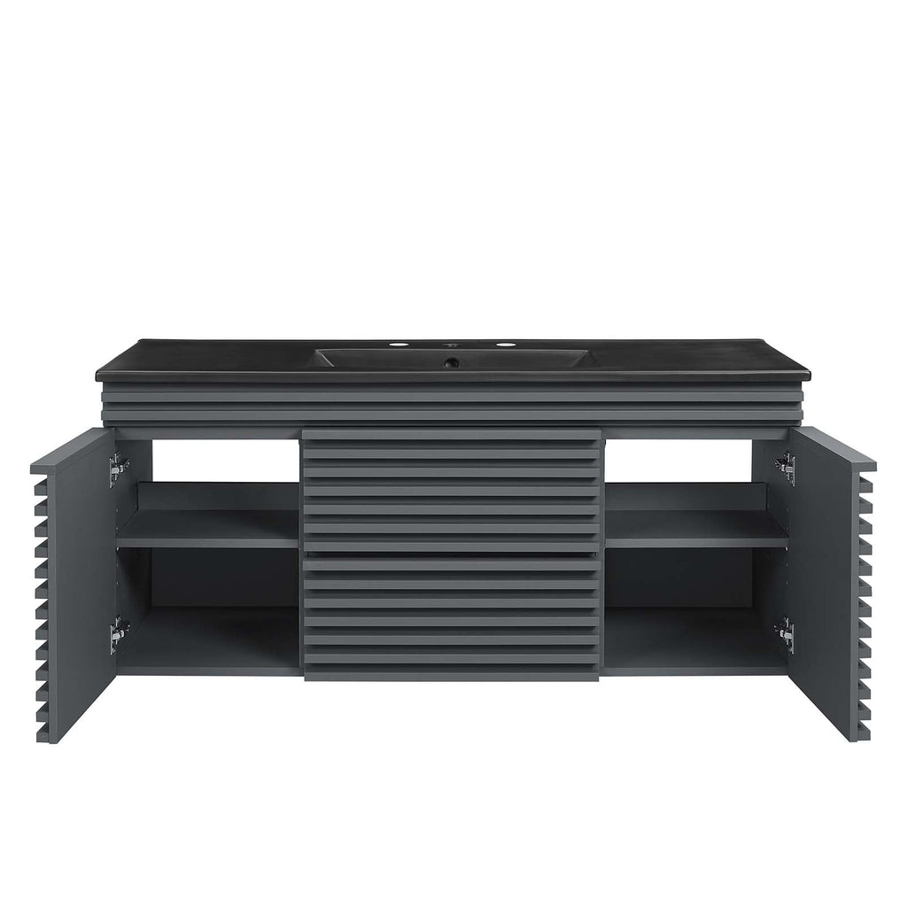Render 48" Wall-Mount Bathroom Vanity by Modway