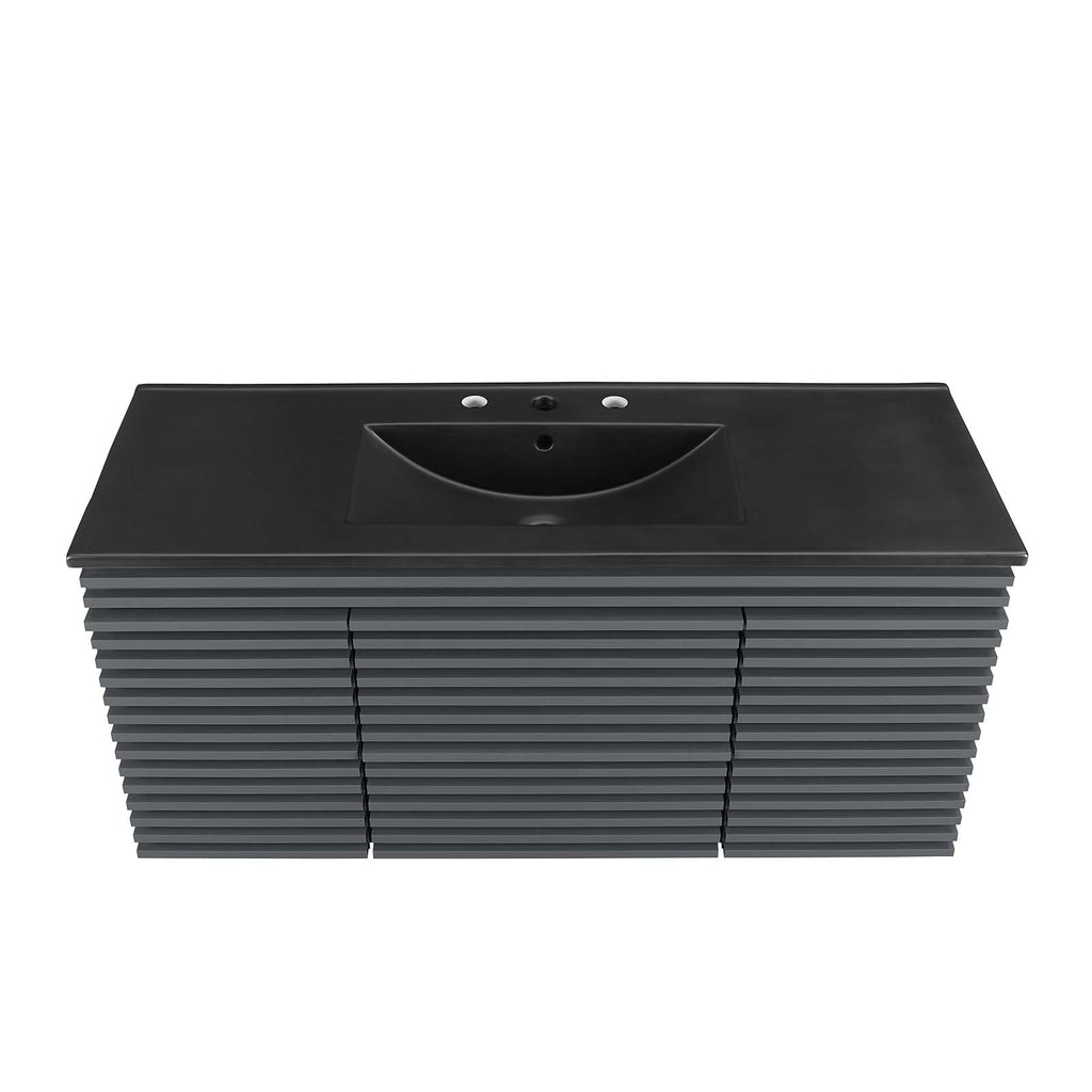 Render 48" Wall-Mount Bathroom Vanity by Modway