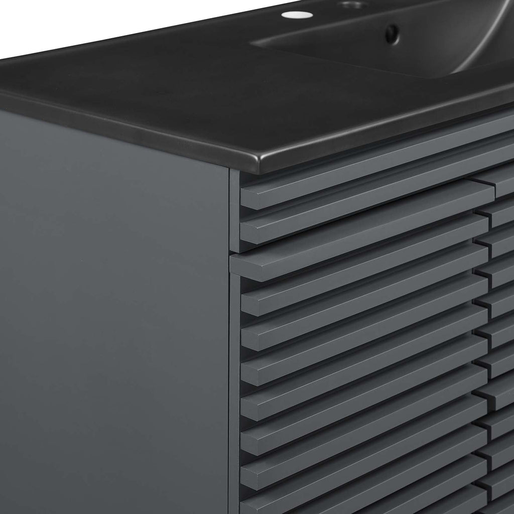 Render 48" Wall-Mount Bathroom Vanity by Modway
