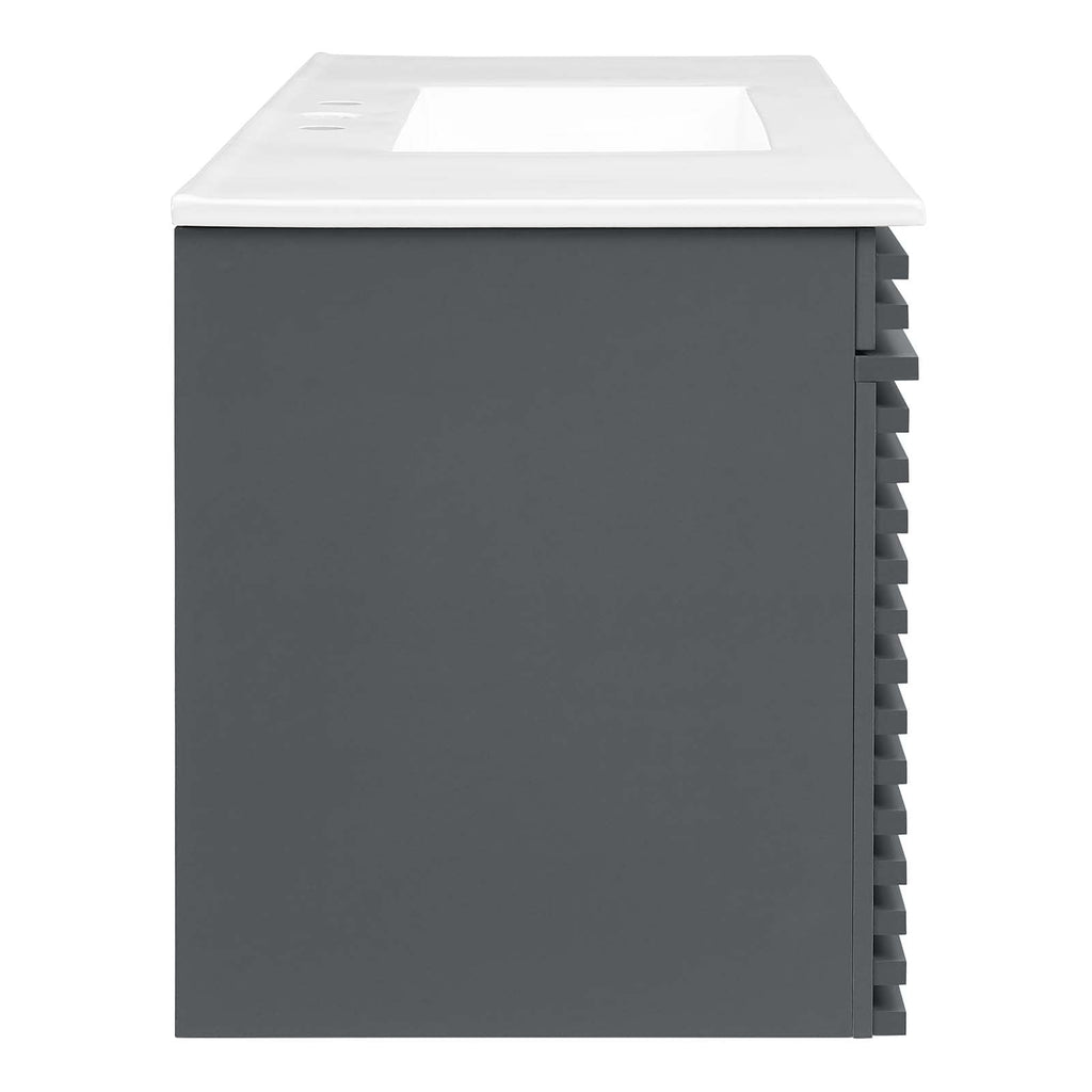 Render 48" Wall-Mount Bathroom Vanity by Modway