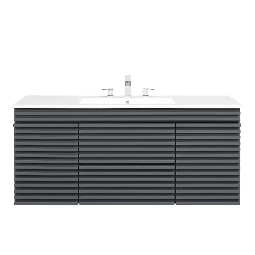 Render 48" Wall-Mount Bathroom Vanity by Modway