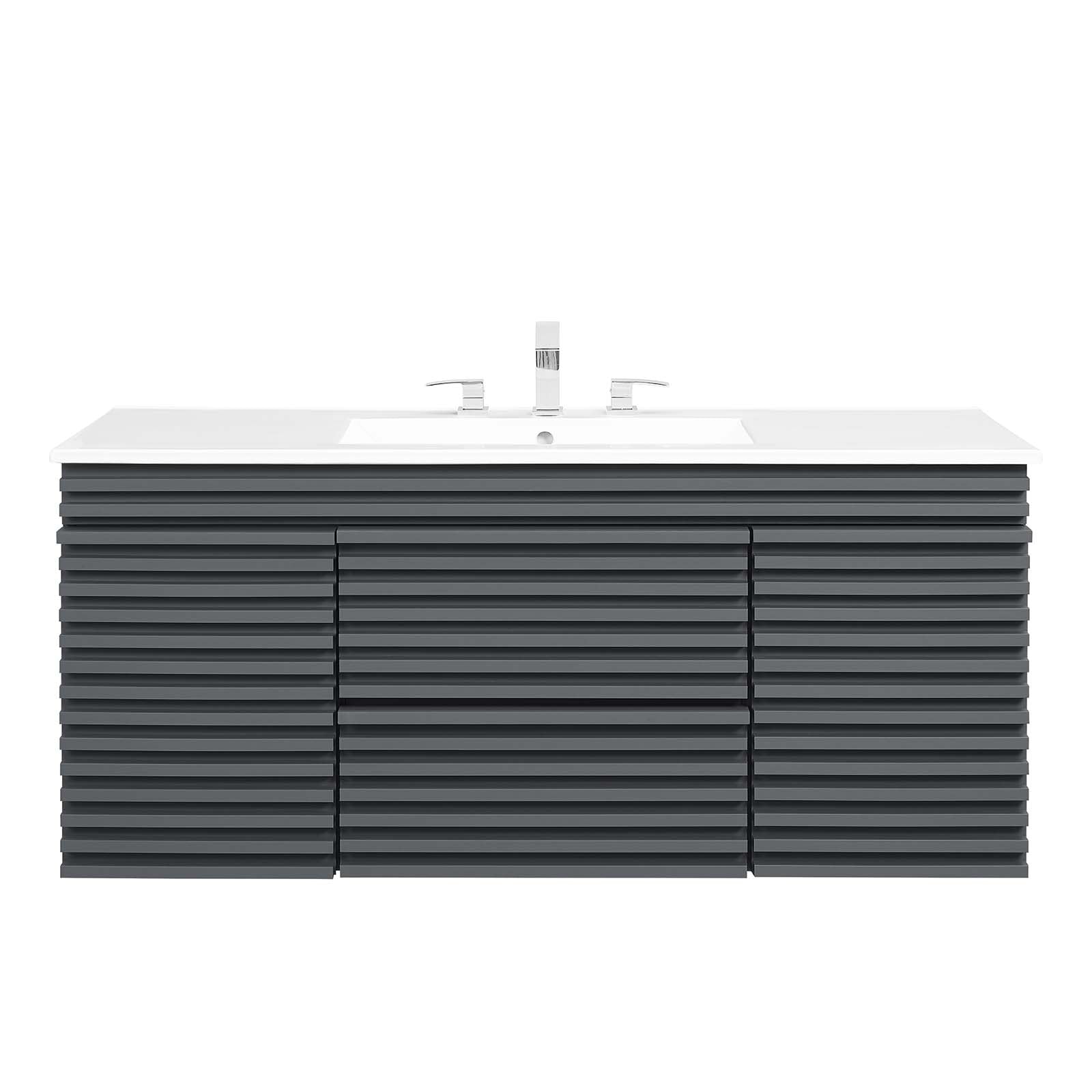 Render 48" Wall-Mount Bathroom Vanity by Modway