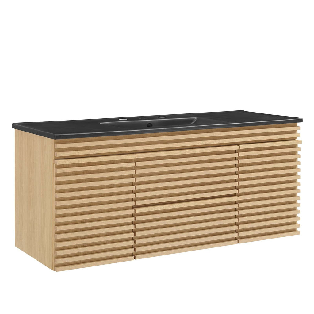 Render 48" Wall-Mount Bathroom Vanity by Modway