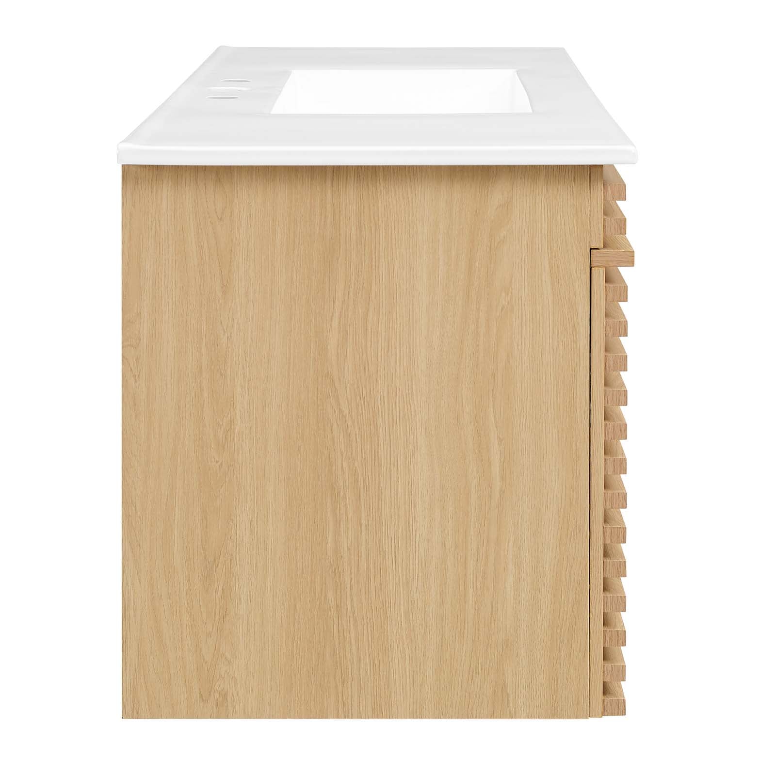 Render 48" Wall-Mount Bathroom Vanity by Modway