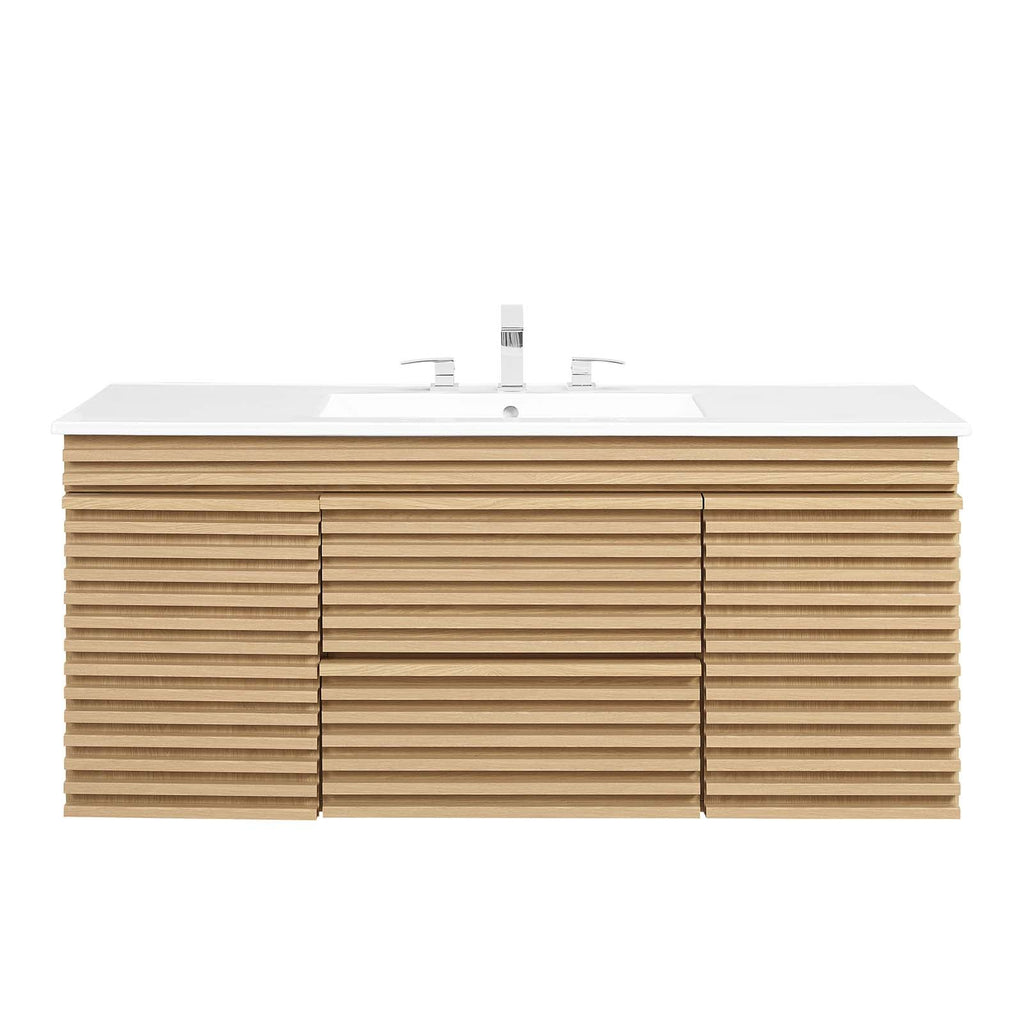 Render 48" Wall-Mount Bathroom Vanity by Modway