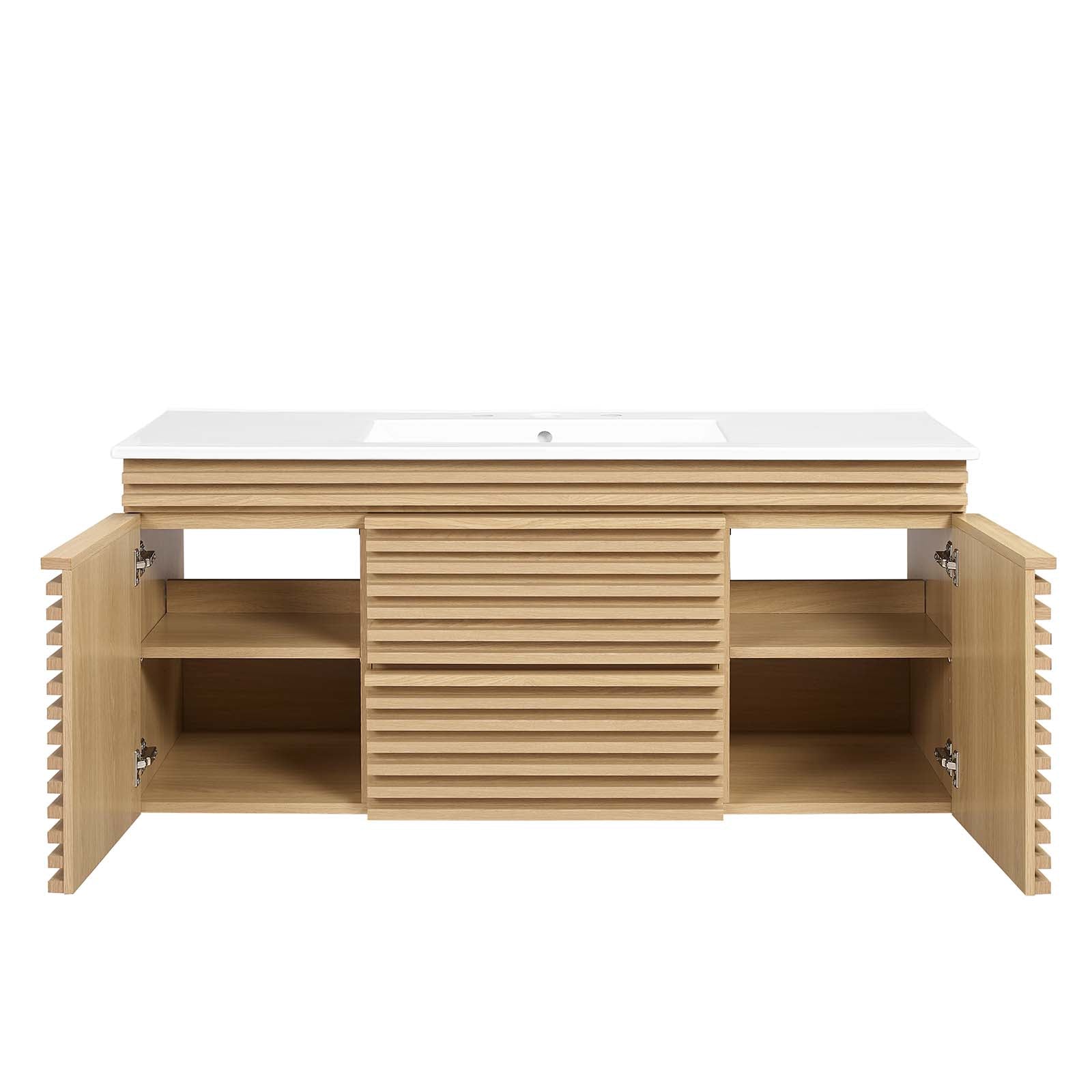Render 48" Wall-Mount Bathroom Vanity by Modway