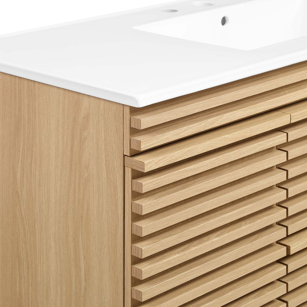 Render 48" Wall-Mount Bathroom Vanity by Modway
