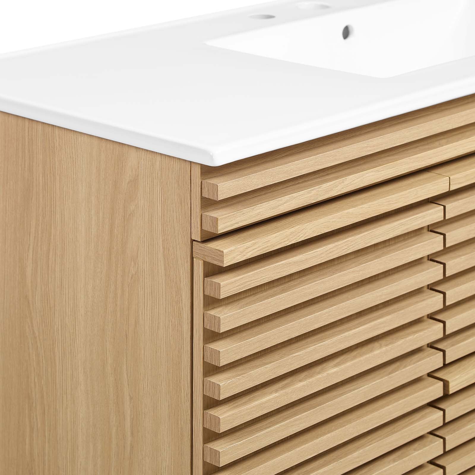 Render 48" Wall-Mount Bathroom Vanity by Modway