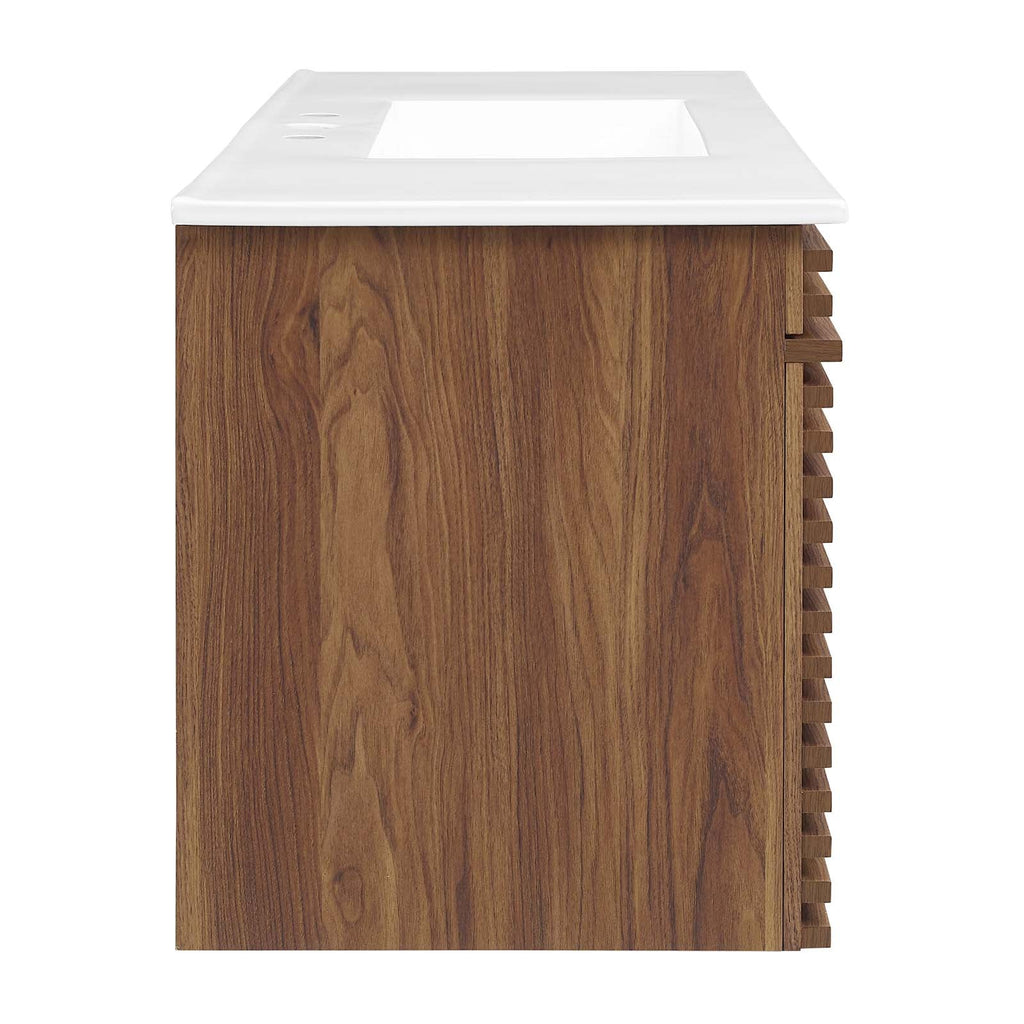 Render 48" Wall-Mount Bathroom Vanity by Modway
