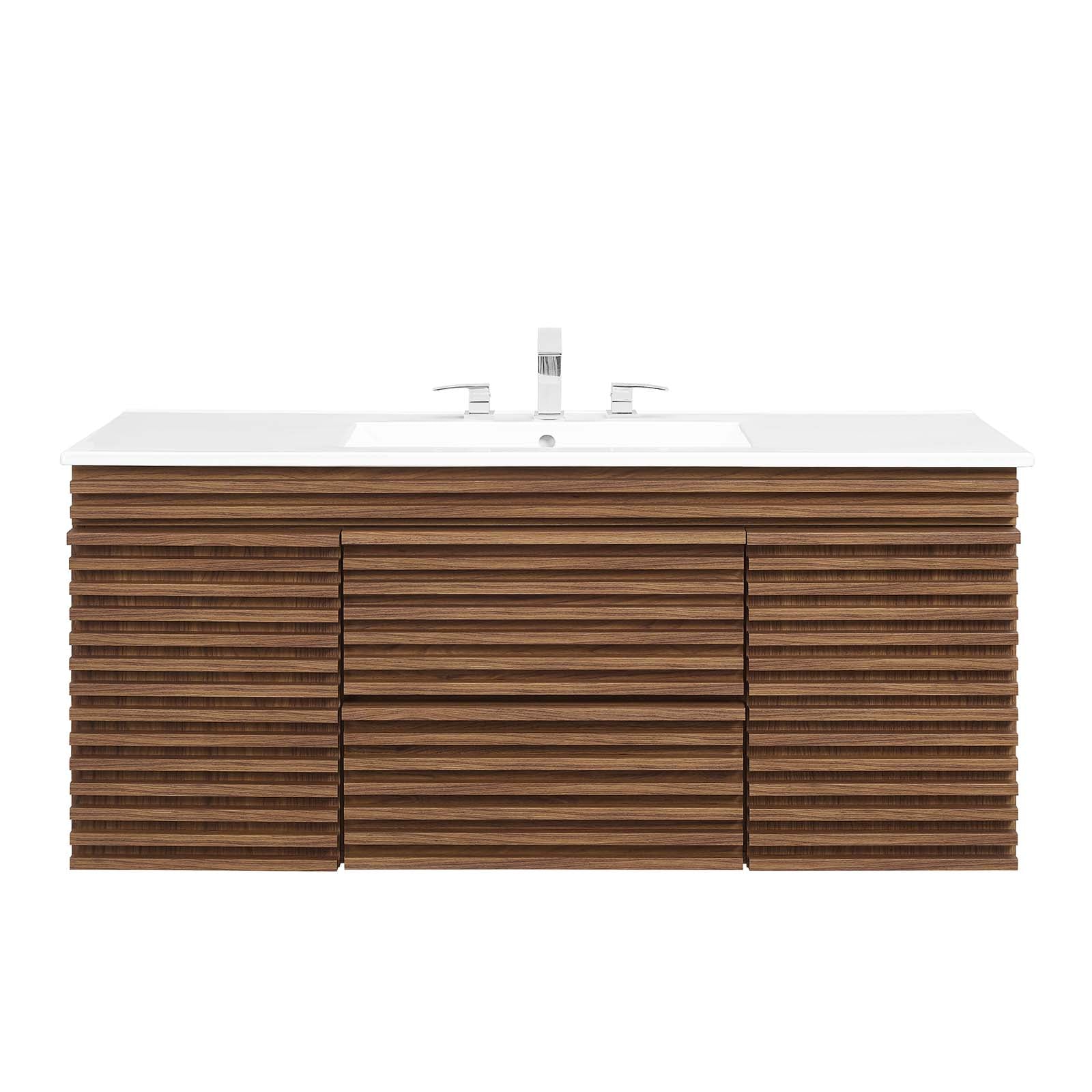 Render 48" Wall-Mount Bathroom Vanity by Modway