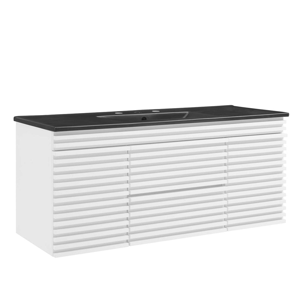 Render 48" Wall-Mount Bathroom Vanity by Modway