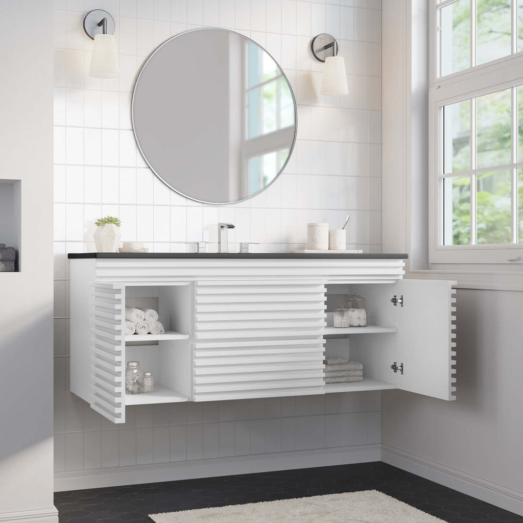Render 48" Wall-Mount Bathroom Vanity by Modway