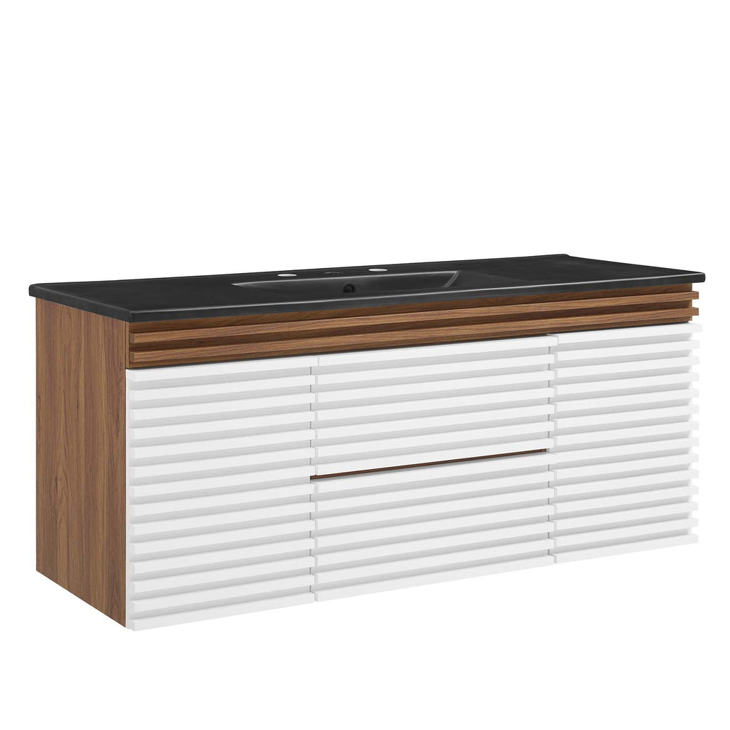 Render 48" Wall-Mount Bathroom Vanity by Modway