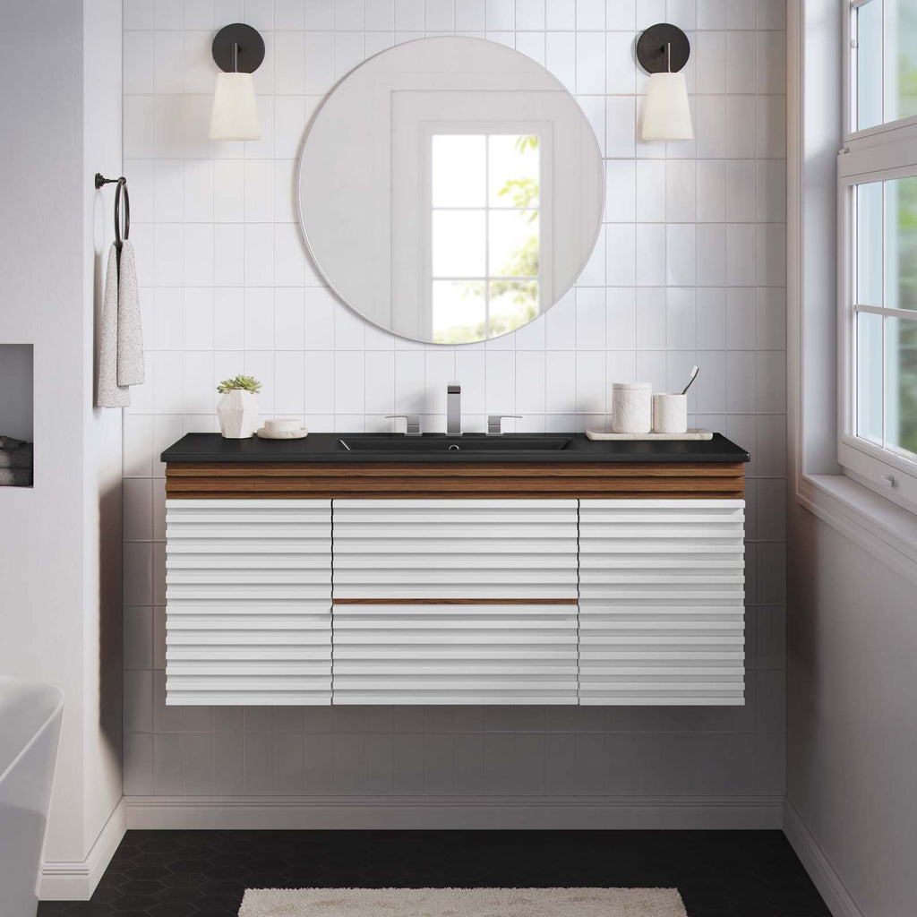 Render 48" Wall-Mount Bathroom Vanity by Modway