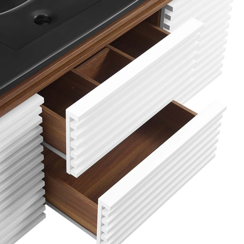 Render 48" Wall-Mount Bathroom Vanity by Modway